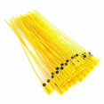 thumbnail image 2 of 100 pcs yellow packaging transport truck plastic security seal 40 cm label cable tie with number, 2 of 5
