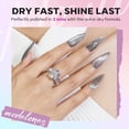 thumbnail image 6 of modelones Nail Polish Set, 6 Colors Cat Eye Magnetic Silver Pink Red Purple Quick Dry Mini Nail Lacquer Kit, Green Orange Blue Long Lasting Manicure Home DIY, 6 of 8