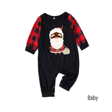 

Hesxuno Matching Family Sets Christmas Casual Printed Jumpsuit Romper Home Wear