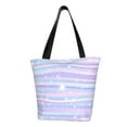 thumbnail image 1 of Easygdp Striped Gradient Bolso de Hombro para Mujer, Bolso Bandolera y Cartera de Mano Elegante para Uso Diario, 1 of 6