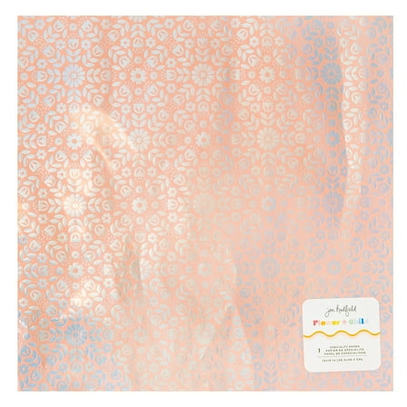 Jen Hadfield Flower Child Specialty Paper 12"X12"-Foiled Pearlescent