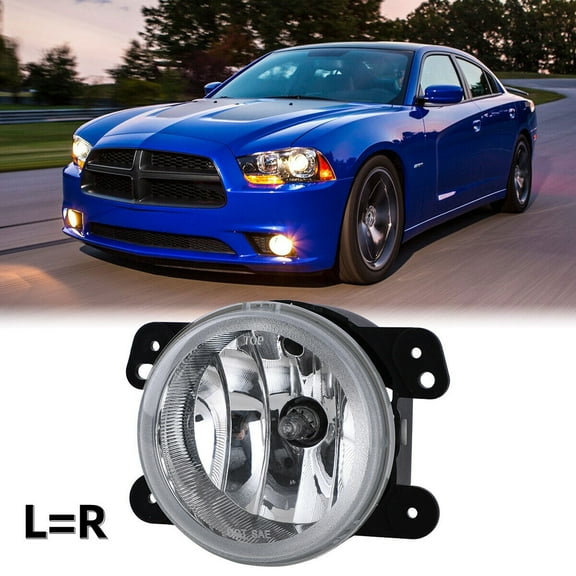 For 2011-2013 Dodge Charger/2010-2020 Dodge Journey/2014-2018 Jeep Cherokee Wrangler/11-13 Jeep Grand Cherokee/JEEP WRANGLER 2010-2018 1PC Fog Light Bulb L=R