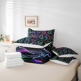 thumbnail image 4 of YST Neon Ghost 7-Piece Comforter Set, Horror Theme Bedding, Gradient Spooky Animal Bed in a Bag, Queen, 4 of 4