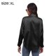 thumbnail image 2 of Blusa de trabajo formal con botones de manga larga de seda de imitación de satén para mujer - Negro, 2 of 6