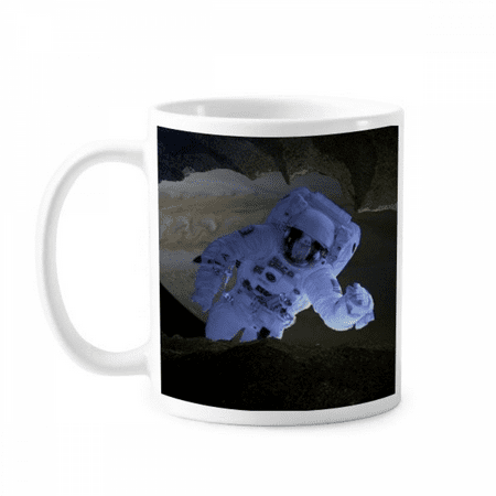 

Galaxy Astronaut Dark Night Sky Mug Pottery Cerac Coffee Porcelain Cup Tableware