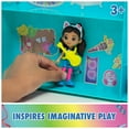 thumbnail image 3 of Gabby’s Dollhouse, On-The-Go Dollhouse, 12-inch Playset with Collectible Gabby Figure, Furniture & Stickers, 3 of 10