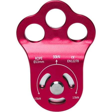 

FAIOIN Portable Three Hole Single Pulley Bearing Used for High-altitude Operation Escape Rescue Rapid Descent Good Flexibility