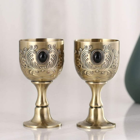 Zshan Kings Royal Chalice Holy Golden Chalice Medieval Royal Goblets Brass Vintage Golden Chalice