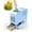 Blue, variant on Bird Seed Shell Separator,Bird Feeder Cleaner with Dual Bins | Electric Automatic Bird Seed Husks Separator Tool with Front and Rear Trays for Parrot, Cockatiel, Parakeet Food