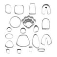 thumbnail image 4 of 21 piezas de cortadores de arcilla polimérica, joyas, anillos colgantes, tapones para los oídos con de gota con tarjetas para pendientes,, 4 of 9