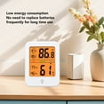 thumbnail image 3 of Indoor Temperature Humidity Gauge Tool,  Hygrometer with Large Display Screen and Data Recording Suitable for Indoor Environment 6.5x 2.5x 8.5cm, 3 of 7