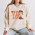 thumbnail image 5 of Y'all Bats - Women's Lightweight Garment Dyed Sweatshirt, 5 of 10