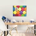 thumbnail image 5 of Zufioo Brightly Colored Cupcakes Print Canvas Decorative Painting with Solid Wood Frame Art Decoration, Suitable for Home and Office Wall Decoration, 5 of 6