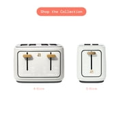 Beautiful 4-Slice Toaster with Touch-Activated Display, White Icing by Drew Barrymore