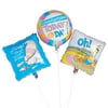Oh The Places Mylar Balloon Set - Party Decor - 3 Pieces