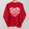 thumbnail image 4 of Sweatshirt for Women Perfect For Daily Wear or Loungewear! The Best Choice for Valentine's DayL Red Valentine's Day Sweatshirt, 4 of 4