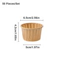 thumbnail image 4 of Monstrate 50 piezas de tazas redondas para muffins, revestimientos para cupcakes de papel a prueba de grasa, bandeja de herramientas, utensilios para Type3 NO3 Monstrate HA010050-03, 4 of 6