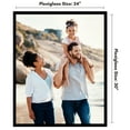 thumbnail image 7 of Americanflat 24x30 Picture Frame with Polished Plexiglass Streamline Collection Thin Border Wall - Black, 7 of 7