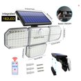 thumbnail image 2 of Solar wall lamp 182 LED four-head LED body sensor light intelligent light control outdoor garden light, 2 of 5