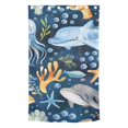 thumbnail image 2 of Jellyfish Whales Stars Blackout Curtain Panels Drapes Privacy Assured with Light Filtering Curtains for Living room Bedroom Bathroom Window, 2 of 6