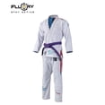 thumbnail image 3 of FLUORY Adult All Around Brazilian Jiu Jitsu BJJ Gi with American Flags Embroidery no Belt, 3 of 5