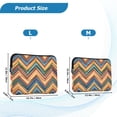 thumbnail image 4 of FORMRS 15"-15.6" Laptop Sleeve Protective Case Soft Carrying Quilted Computer Bag Cover, Orange Geometric, 4 of 7