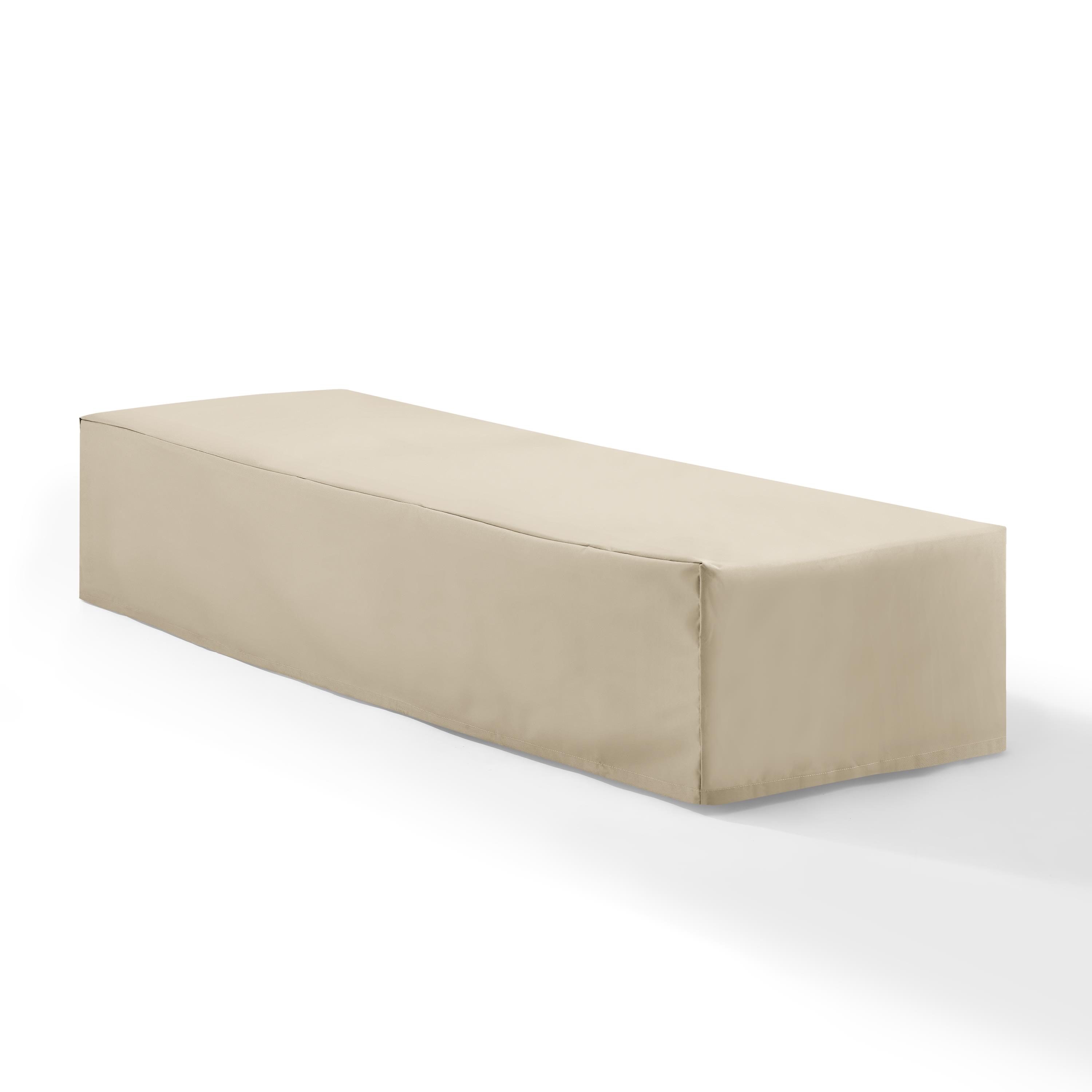Crosley Brands  Outdoor Chaise Lounge Furniture Cover, Tan - image 4 of 7