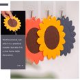 thumbnail image 2 of OULII 2Pack Sunflower Design Placemats TPE Heat Resistant Anti Slip Table Mats for General Users, 2 of 8