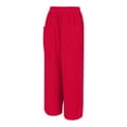 thumbnail image 6 of ManxiVoo Breathable High Stretch Waist Wide Leg Harem Pants for Women Casual Comfortable Baggy Style Lounge Wear Trousers XXXL Size Red, 6 of 9