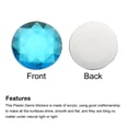 thumbnail image 3 of Acrylic Flat Back Rhinestones 5 Pcs 2 Inch Round Artificial Gemstone Craft Bead Jewelry Making Lake Blue, 3 of 6