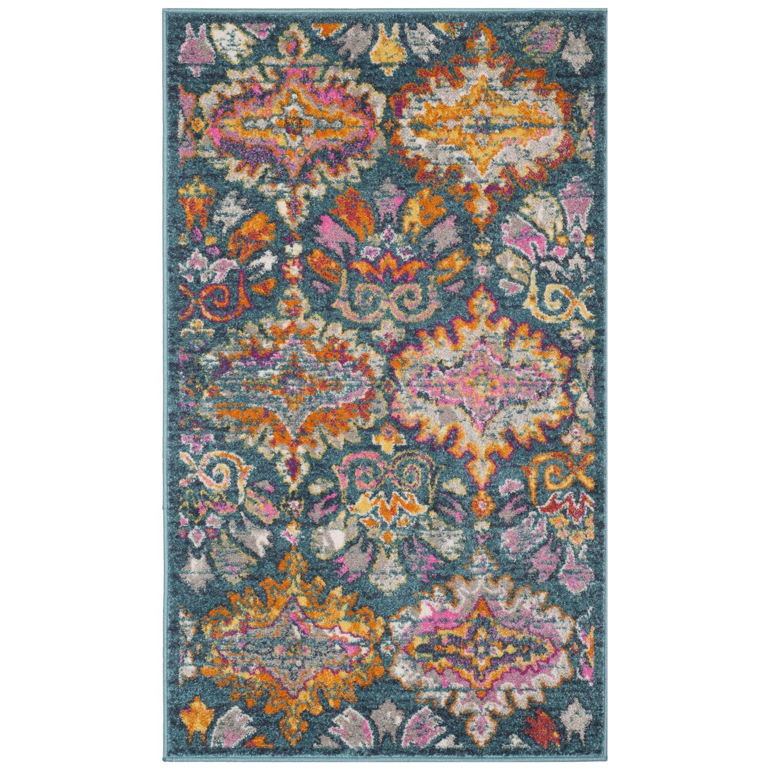 Safavieh Madison Britton Geometric Floral Area Rug or Runner Walmart