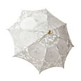 thumbnail image 1 of RKSTN Dish Towel Lace Embroidered Sun Parasol Umbrella Bridal Wedding Dancing Party Photo Show, 1 of 1