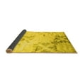 thumbnail image 2 of Ahgly Company Indoor Square Abstract Yellow Contemporary Area Rugs, 7' Square, 2 of 4