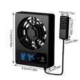 thumbnail image 2 of Smart Cooling Fan for Reptile Tank with LED Display Strong Wind Ventilation Fan Low Noise Cooling Fan(Degrees Celsius), 2 of 5