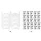 thumbnail image 5 of Billuyoard 25x Clips blancos de acero inoxidable para invernadero para mayor durabilidad y facilidad de accesorios de invernadero Jardín y Patio Blanco, paquete de 25 Hebilla Z, 5 of 6