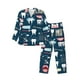 thumbnail image 1 of Balery Dental Pijama para Hombre de Dos Piezas con Manga Larga, Conjunto de Dormir y Descanso Suave con Bolsillos-Small, 1 of 7