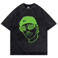 thumbnail image 1 of Feid Ferxxo camiseta lavada de algodón puro para rapero, camisetas Vintage, camisetas informales de gran tamaño, camisetas de manga corta de Hip Hop, Top 3XL, 1 of 4