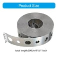 thumbnail image 5 of Galvanized Steel Tape Hanger Strap Pre-Punched Multi-Slot Metal Tape For Secure Fastening In Plumbing, 5 of 12
