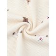 thumbnail image 5 of INSPIRE CHIC Womens Shorts Scalloped Hem Elastic Waist Adjustable Drawstring Ruffle Soft Cozy Sleepwear L Bear, 5 of 6