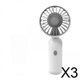 thumbnail image 1 of 3 Ventiladores Portátiles De Mano, Silenciosos, Pequeños, Para Oficina, Trabajo, Interior Y Exterior, Color Gris, 1 of 8