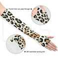 thumbnail image 3 of ALAZA Leopard Brown UV Sun Protection Arm Sleeves UPF 50+ Compression Cooling Sleeve 1 Pair, 3 of 7