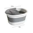 thumbnail image 3 of Foldable Foot Bath Bucket with Handle and Lid, Portable Foot Spa Bucket with Massage Acupoints, Home Use for Foot Bath and Relaxation, 3 of 6