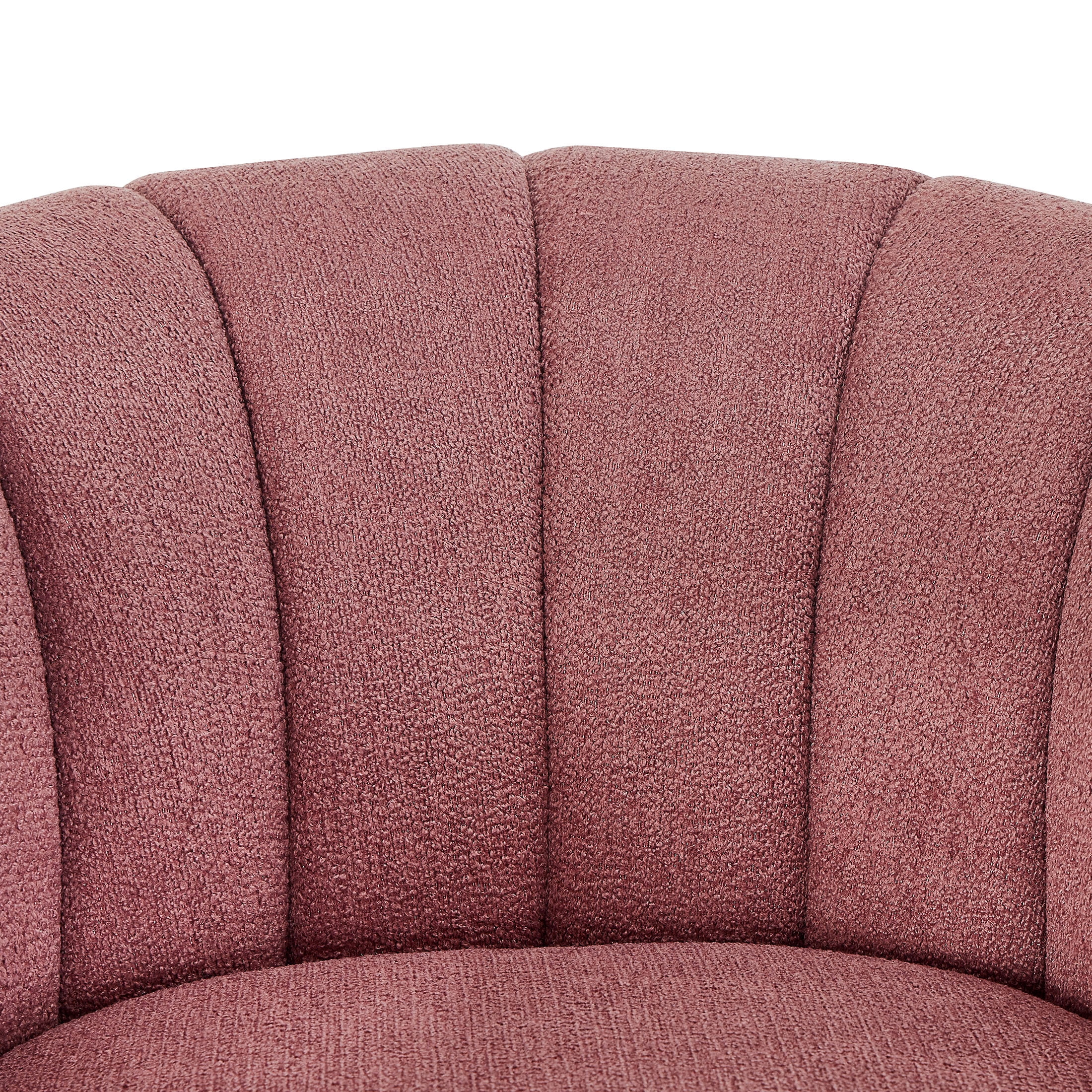 Better Homes & Gardens Lillian Accent Swivel Chair, Rose Boucle