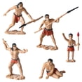 thumbnail image 4 of 5x Figuras de hombres Figuras de acción de juego Tiny Modelo de personaje para diorama en miniatura escena de arena decorativa decorativa, 4 of 9