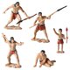 thumbnail image 3 of 5x Figuras de hombres primitivos Figuras de acción de juego Tiny Modelo de personaje para diorama en miniatura escena de arena decorativa decorativa, 3 of 9