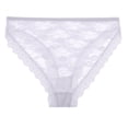 thumbnail image 2 of VISALY Cheeky Panties Lace Panties Underpants Patchwork Color Underwear Panties Bikini Solid Womens Briefs 1 Piece Lace Underwear Breathable Underwear No Show Panties Bikini Panties White M, 2 of 4