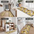 thumbnail image 5 of Yellow Brown Sunflower Pattern Kitchen Rugs Sets Of 3,Kitchen Runner Rugs Non Skid Washable,Decorative Kitchen Floor Mats for Kitchen,Sink,Laundry,17"x30"+ 17"x47" + 17"x59", 5 of 6