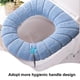 thumbnail image 2 of Laklulu - Funda para asiento de inodoro con asa para calentar el baño, más gruesa y suave, lavable y elástica, 2 of 5