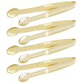 thumbnail image 1 of HINMAY Mini pinzas para aperitivos, pinzas pequeñas para servir de 5-3/4 pulgadas, juego de 4 (dorado), 1 of 5
