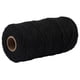thumbnail image 5 of Bewildely 1 rollo de cuerda de algodón hecha a mano, 3mm de diámetro, cuerdas artesanales tejidas de un solo Color, 100m Artesanía Negro Bewildely HA5320-01B, 5 of 6